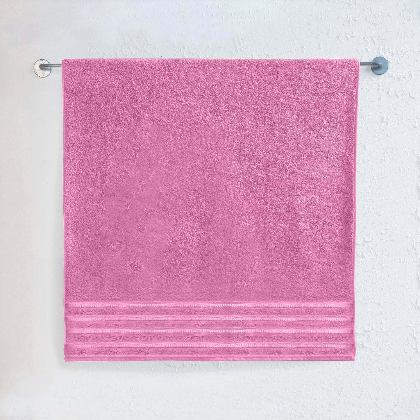 Mocassi 1-Piece Premium Turkish Cotton 4 Lines Stripe Jumbo Towel, 35x 70 inch