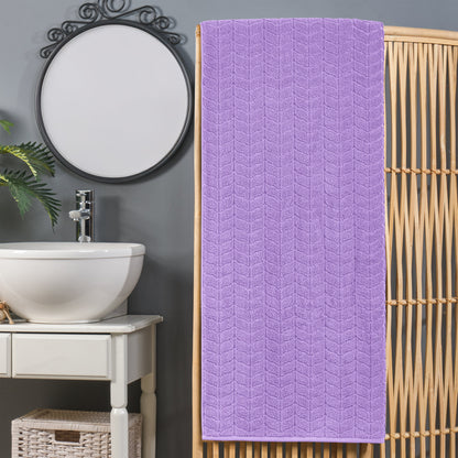 Mocassi 1-Piece Premium Turkish Cotton Braided Oversized Bath Sheet Towel 40 x 80 Inch