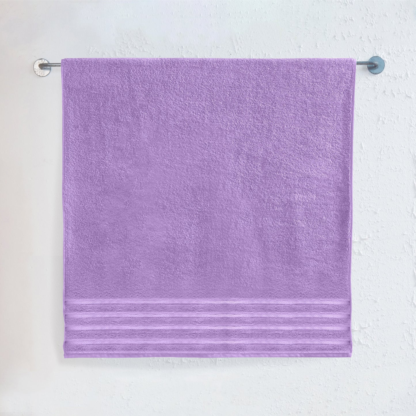 Mocassi 1-Piece Premium Turkish Cotton 4 Lines Stripe Jumbo Towel, 35x 70 inch