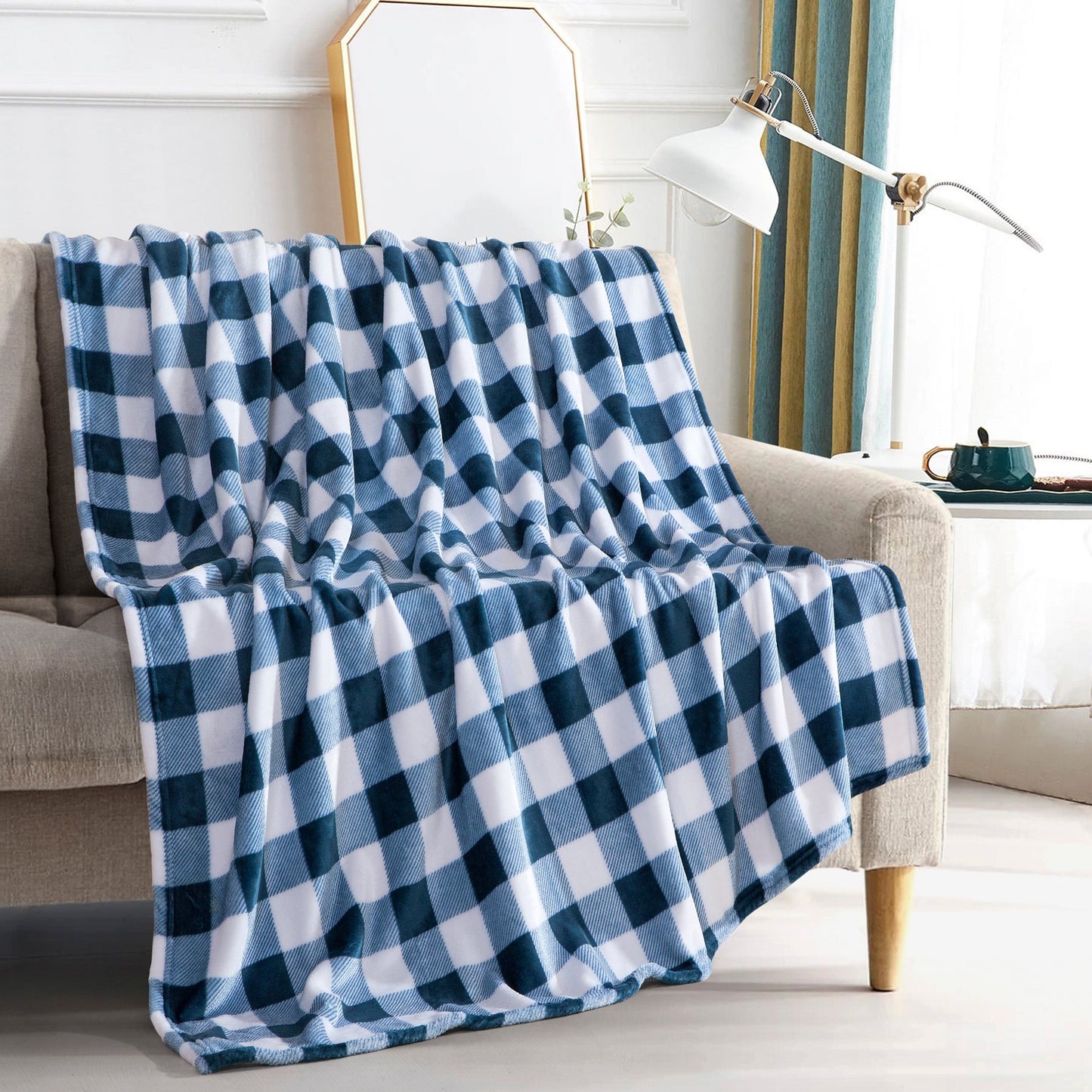 Mocassi Plush All Season Lightweight Throw Blanket - 50 x 60 inches