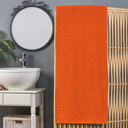 Mocassi 1-Piece Premium Turkish Cotton Braided Oversized Bath Sheet Towel 40 x 80 Inch