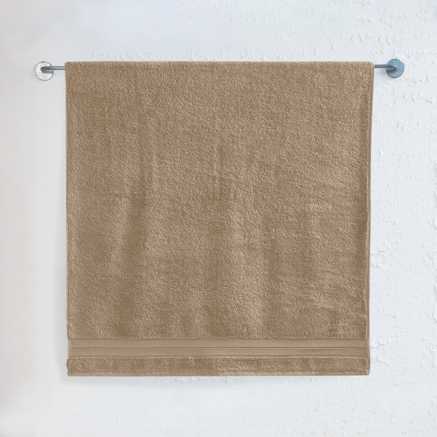 Mocassi 1 Piece Premium Turkish Cotton Three Line Popcorn Jumbo Towel, 35x 70 inch