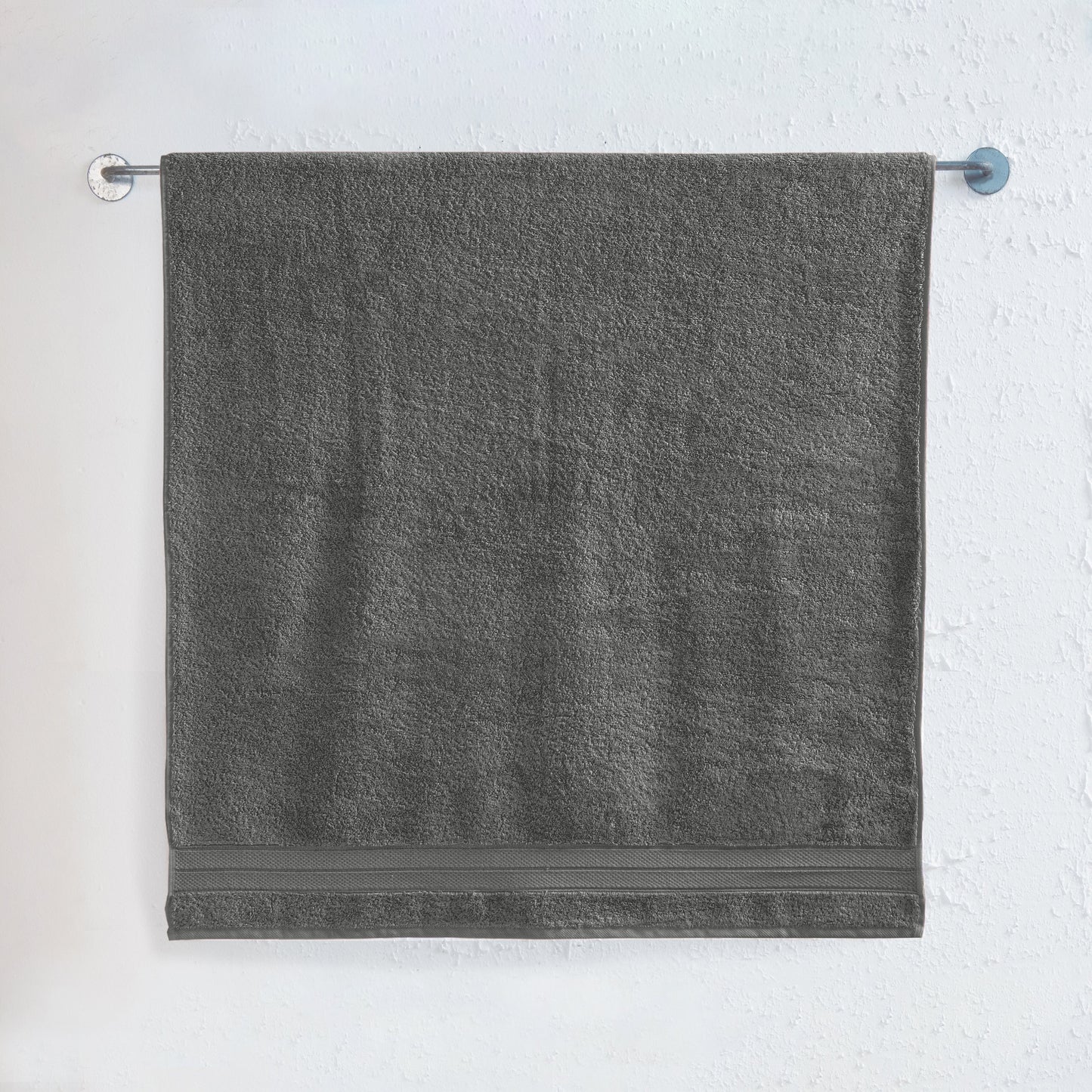 Mocassi 1 Piece Premium Turkish Cotton Three Line Popcorn Jumbo Towel, 35x 70 inch