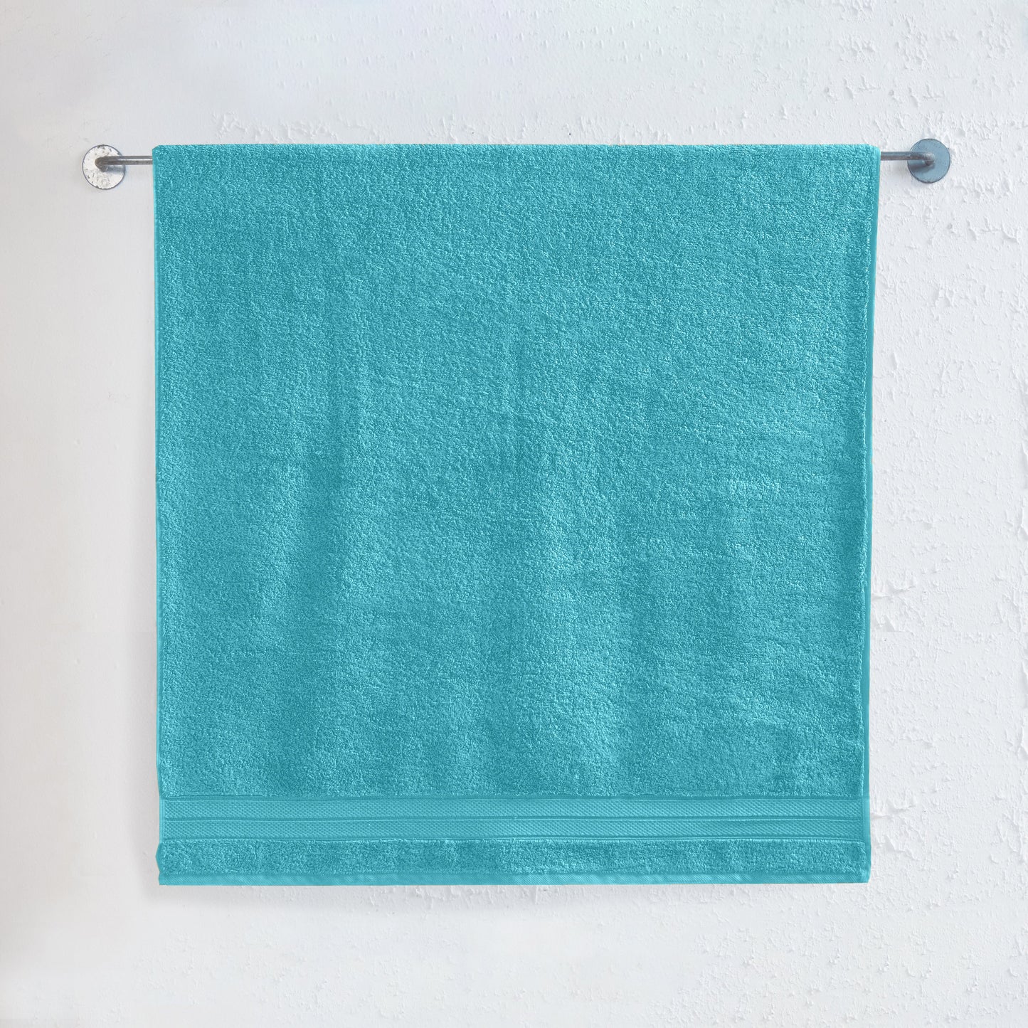 Mocassi 1 Piece Premium Turkish Cotton Three Line Popcorn Jumbo Towel, 35x 70 inch