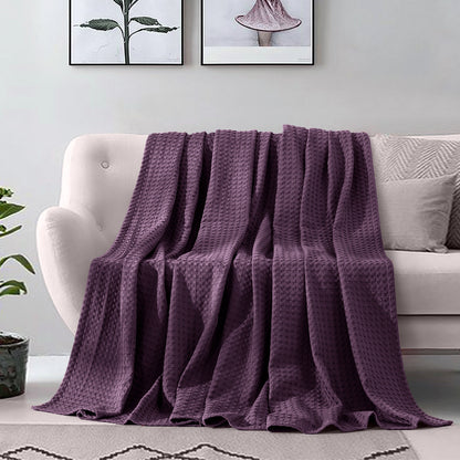 Mocassi Cotton Waffle Blanket