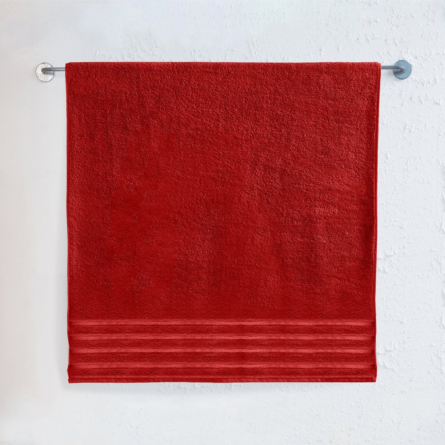 Mocassi 1-Piece Premium Turkish Cotton 4 Lines Stripe Jumbo Towel, 35x 70 inch