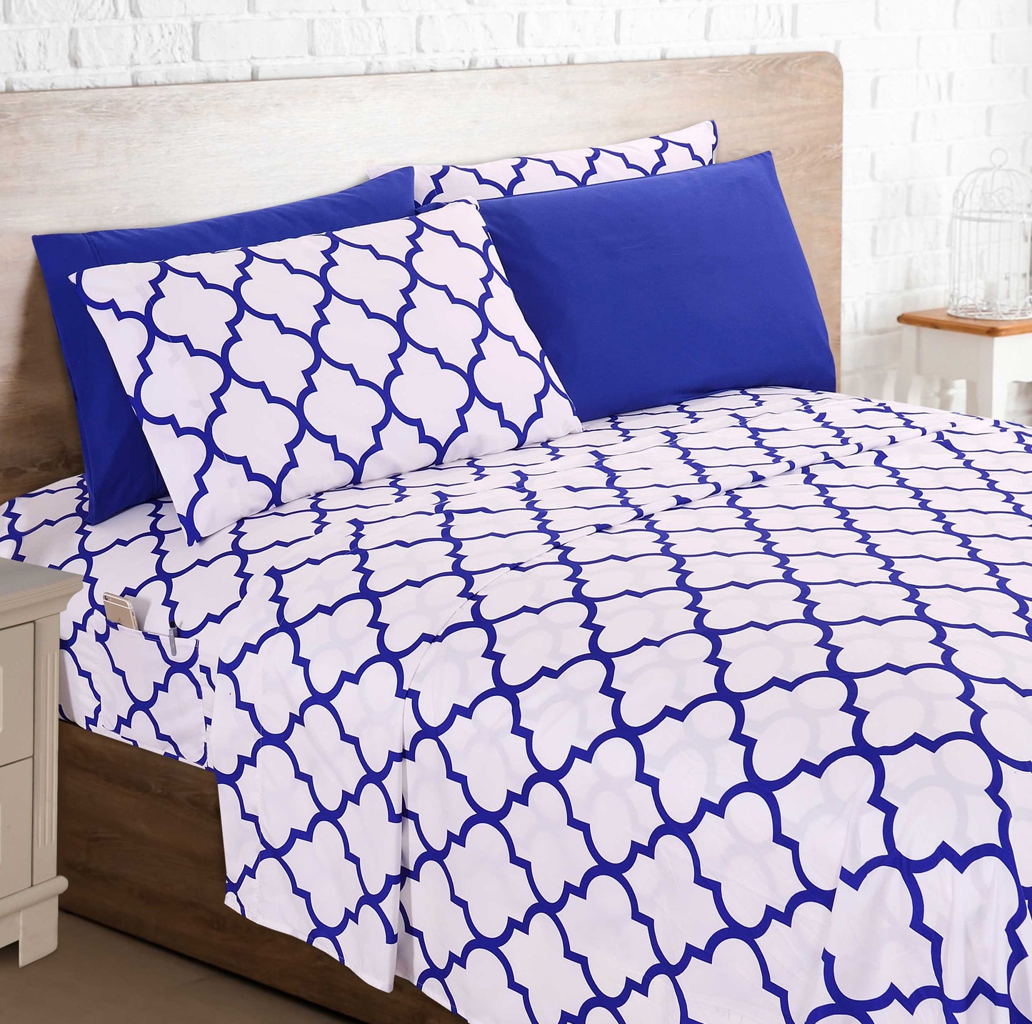 Mocassi 6-Piece Quatrefoil Pattern Sheet Set