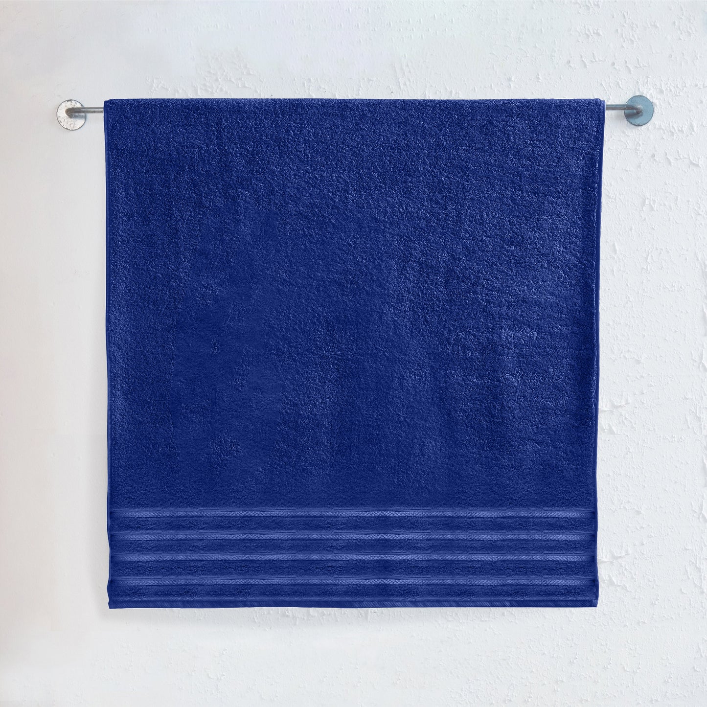 Mocassi 1-Piece Premium Turkish Cotton 4 Lines Stripe Jumbo Towel, 35x 70 inch