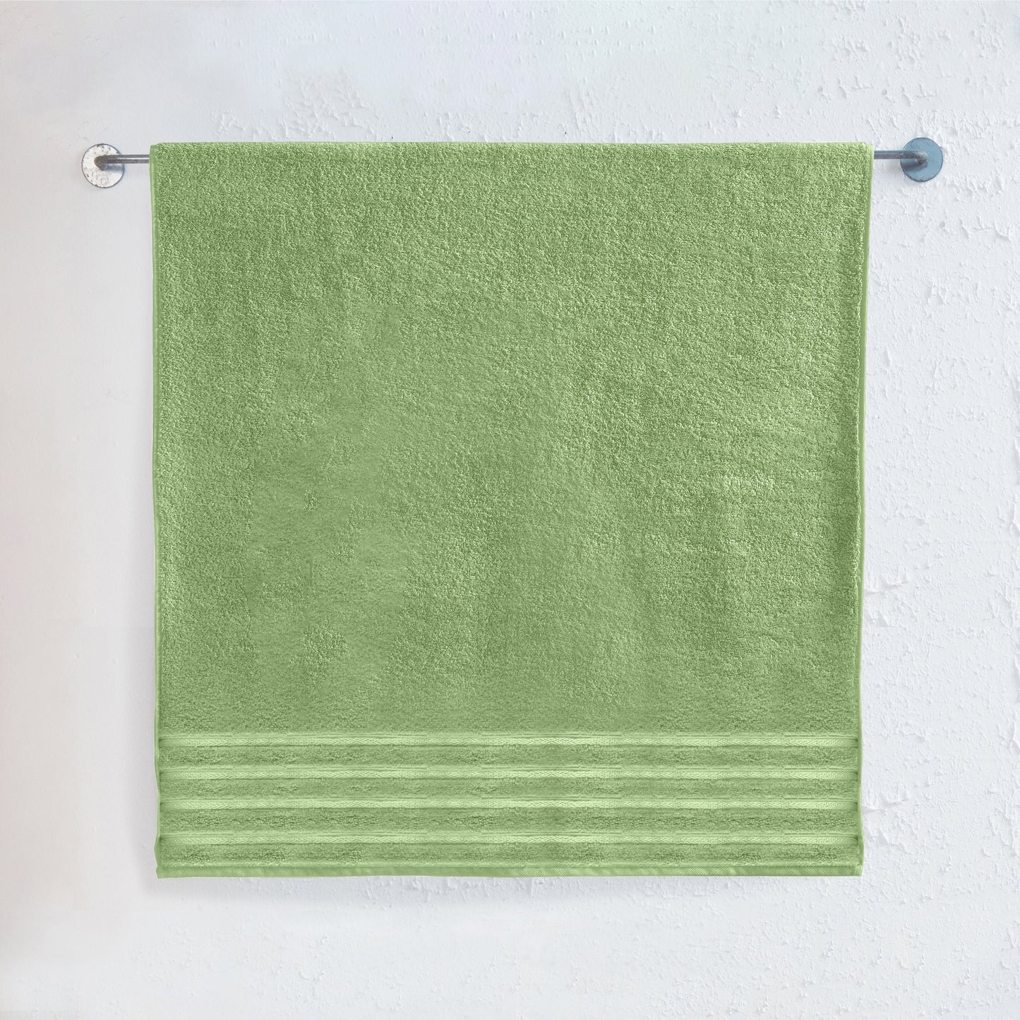 Mocassi 1-Piece Premium Turkish Cotton 4 Lines Stripe Jumbo Towel, 35x 70 inch