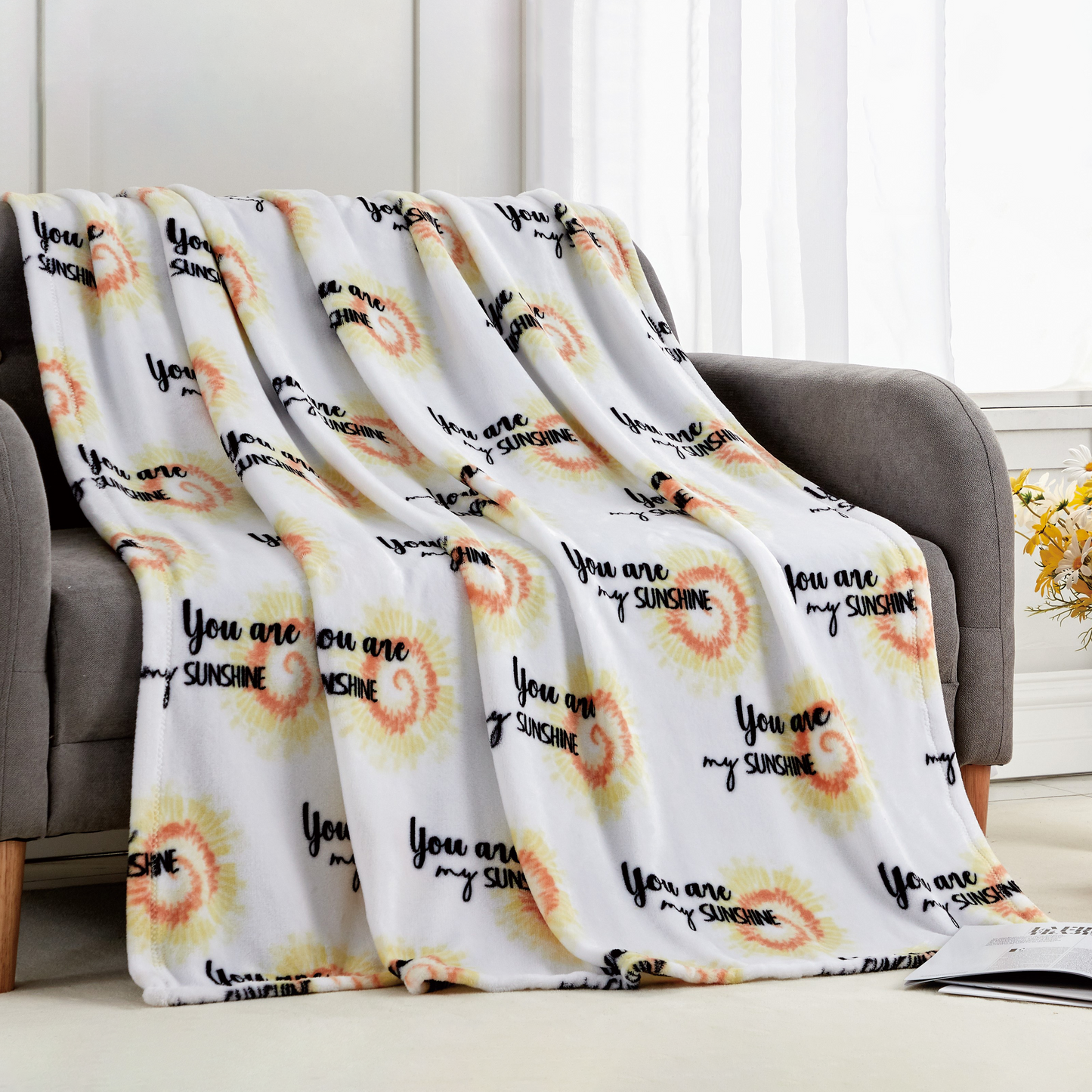 Mocassi 50" x 70" Decorative Flannel Fleece Throw Blanket