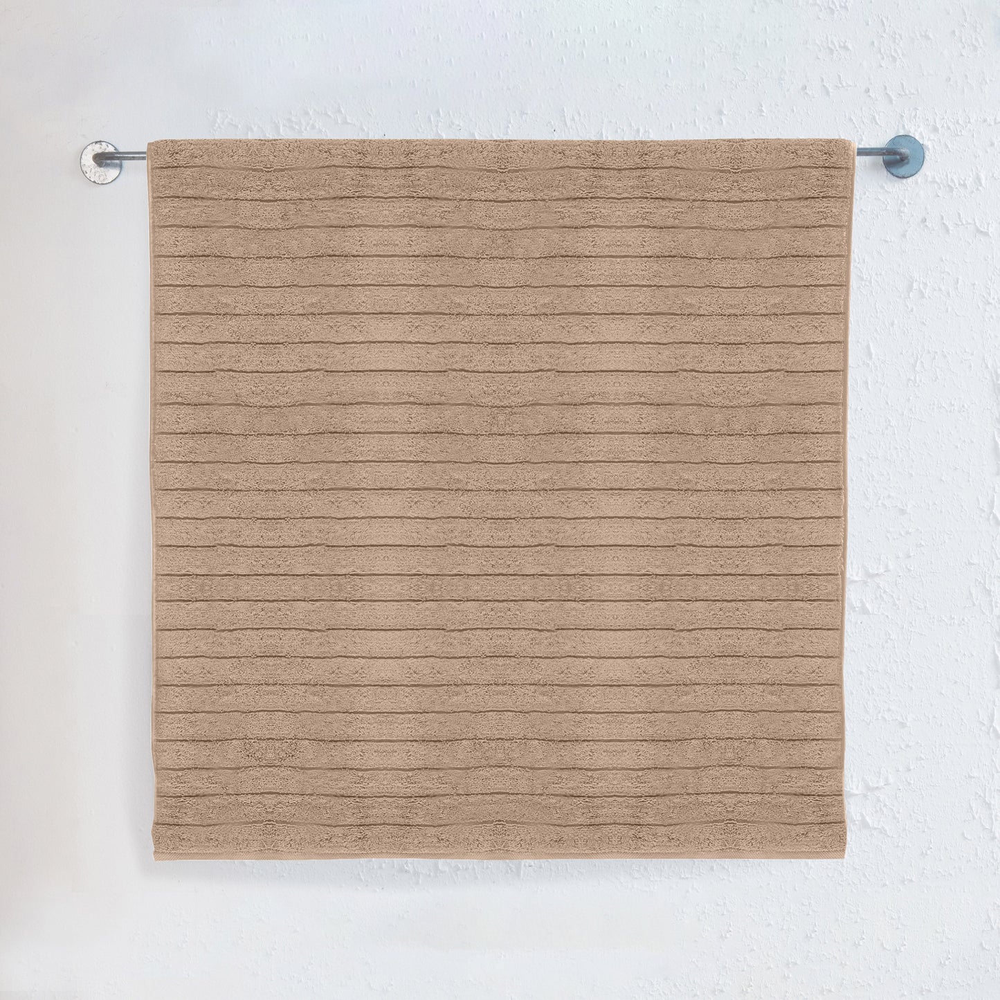 Mocassi 1-Piece Premium Turkish Cotton Corduroy Stripe Jumbo Towel, 35x 70 inch