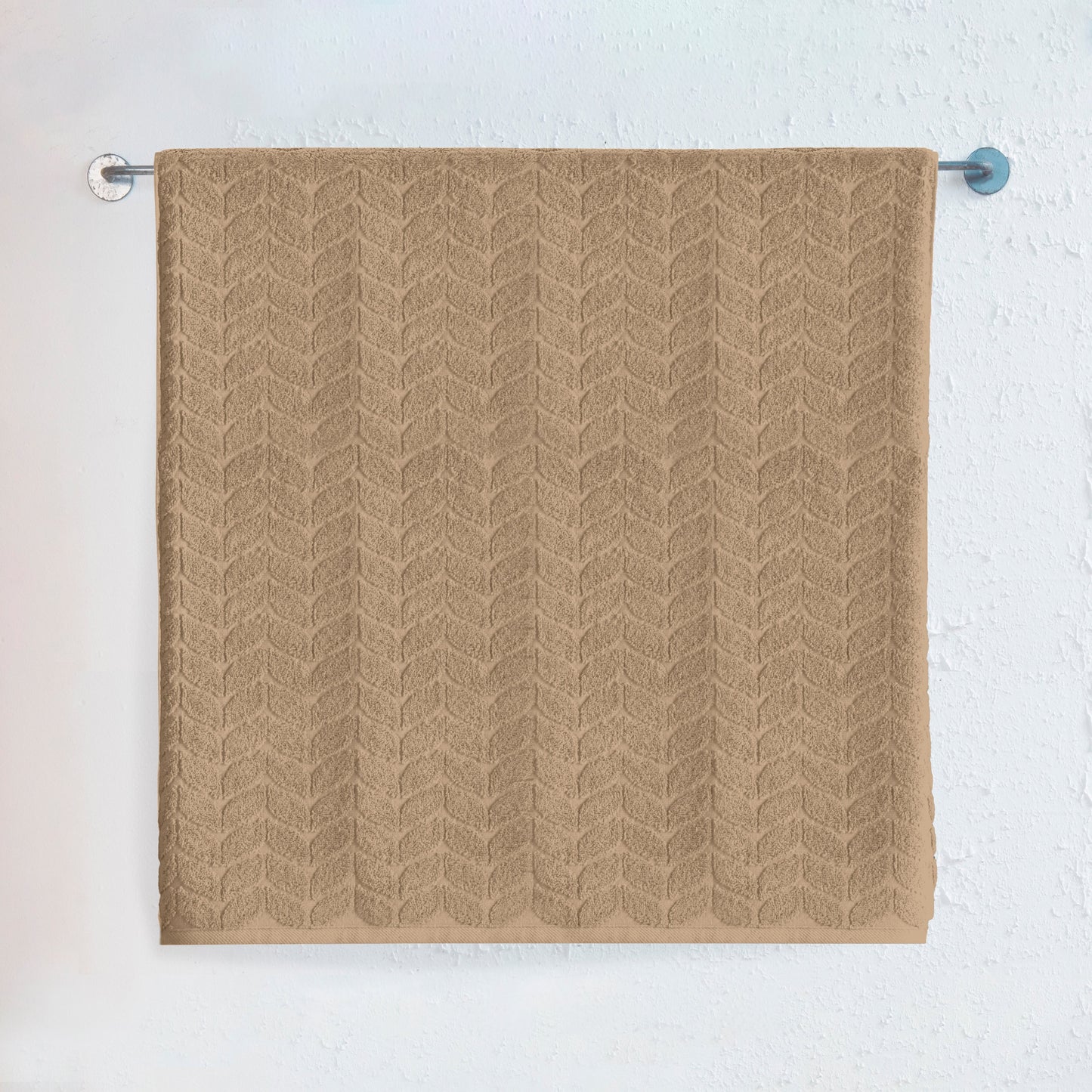 Mocassi 1-Piece Premium Turkish Cotton Braided Jumbo Towel, 35x 70 inch