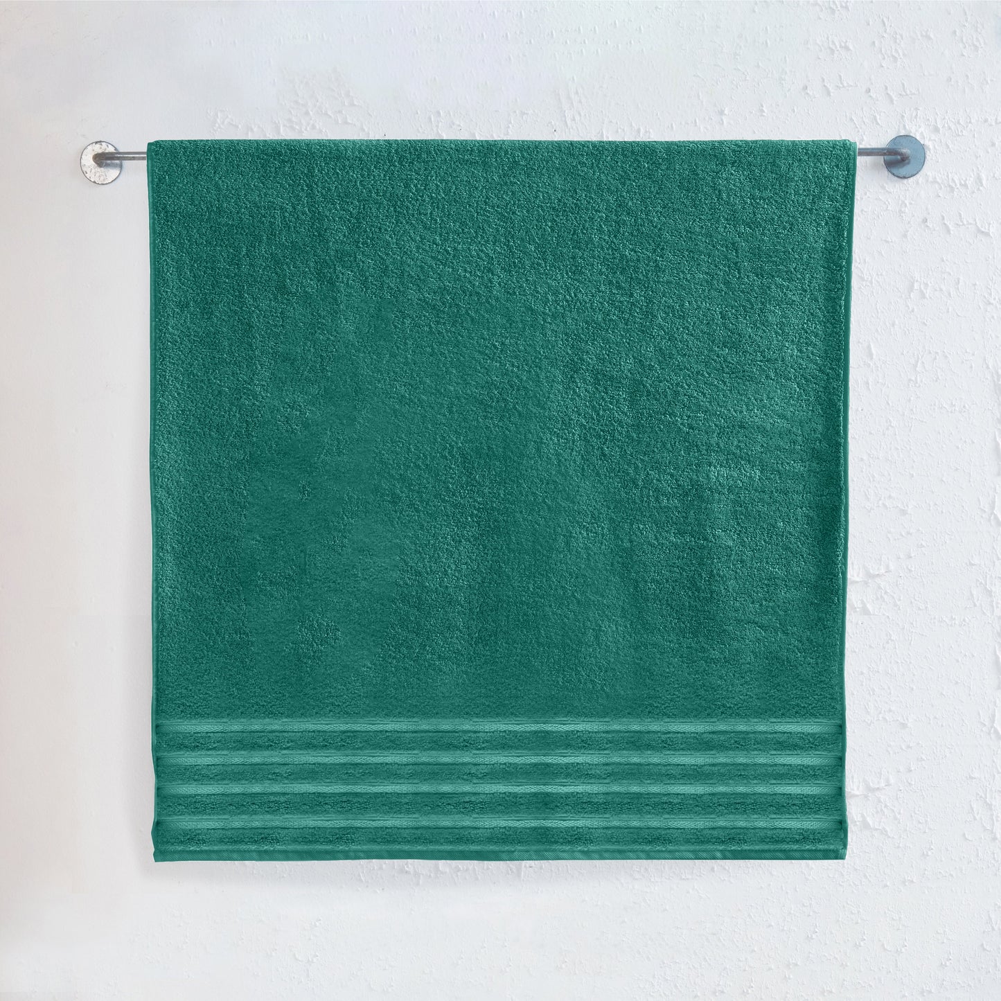 Mocassi 1-Piece Premium Turkish Cotton 4 Lines Stripe Jumbo Towel, 35x 70 inch