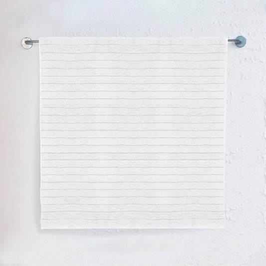 Mocassi 1-Piece Premium Turkish Cotton Corduroy Stripe Jumbo Towel, 35x 70 inch