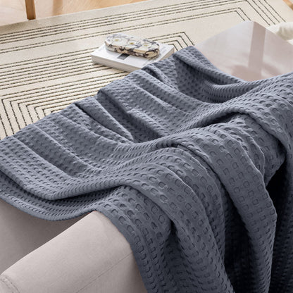 Mocassi Cotton Waffle Blanket