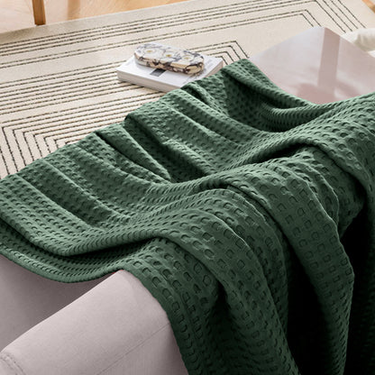Mocassi Cotton Waffle Blanket