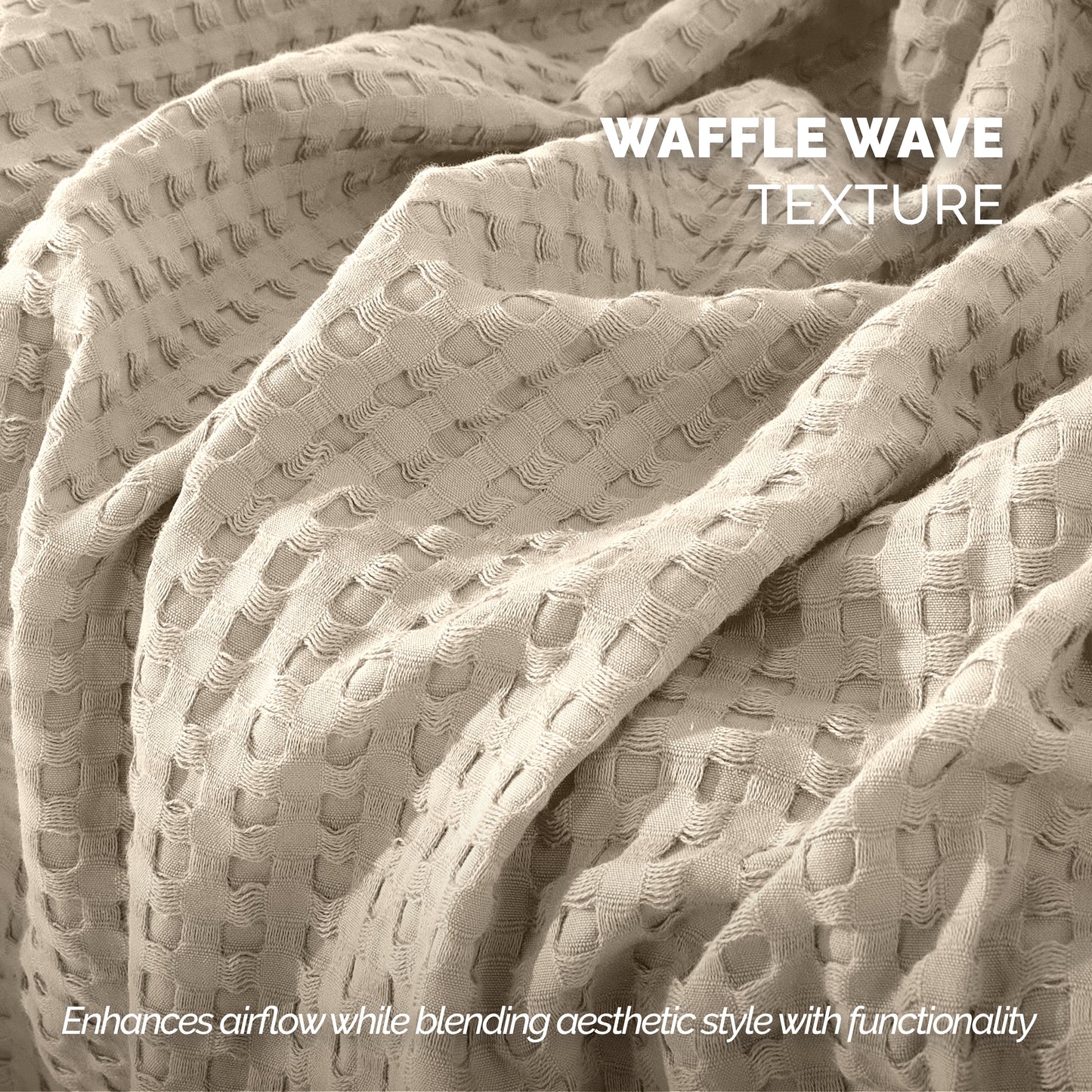 Mocassi Cotton Waffle Blanket