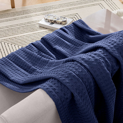 Mocassi Cotton Waffle Blanket