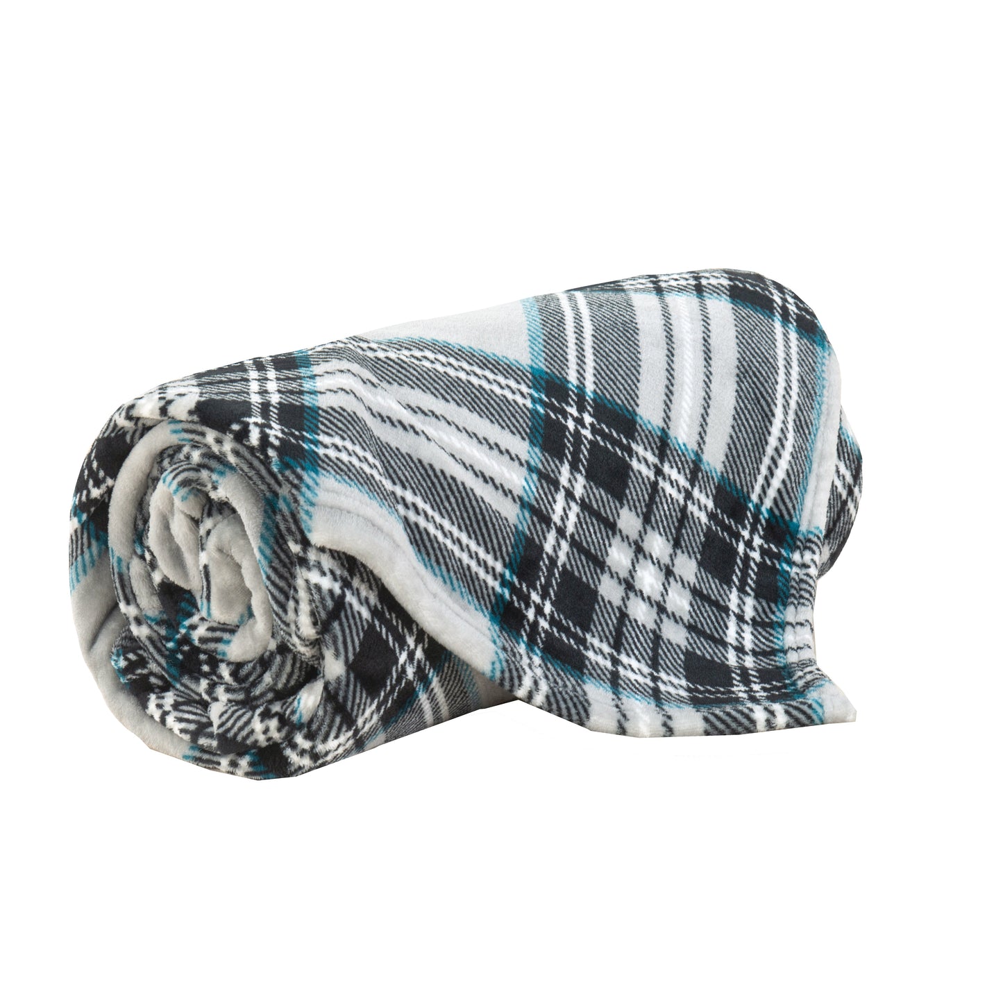 Mocassi Plaid Printed Velvet Plush Fleece Blanket Plaid Design