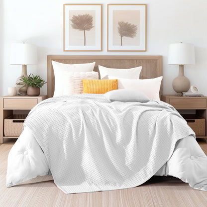 Mocassi Cotton Waffle Blanket