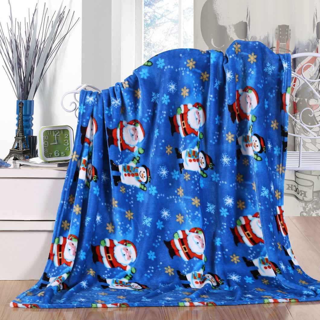 Holiday Throw - Velvet Touch Printed Fleece  50 x 60inch.