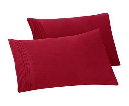 Mocassi 1500 Series 2-Piece 3 Line Pillowcase  Set