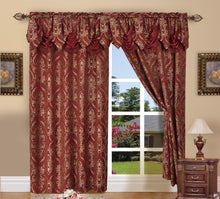 Load image into Gallery viewer, Set of 2 Penelopie Jacquard Look Curtain Panels  54&quot; W x 84&quot; L
