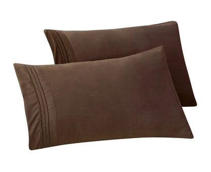 Mocassi 1500 Series 2-Piece 3 Line Pillowcase  Set
