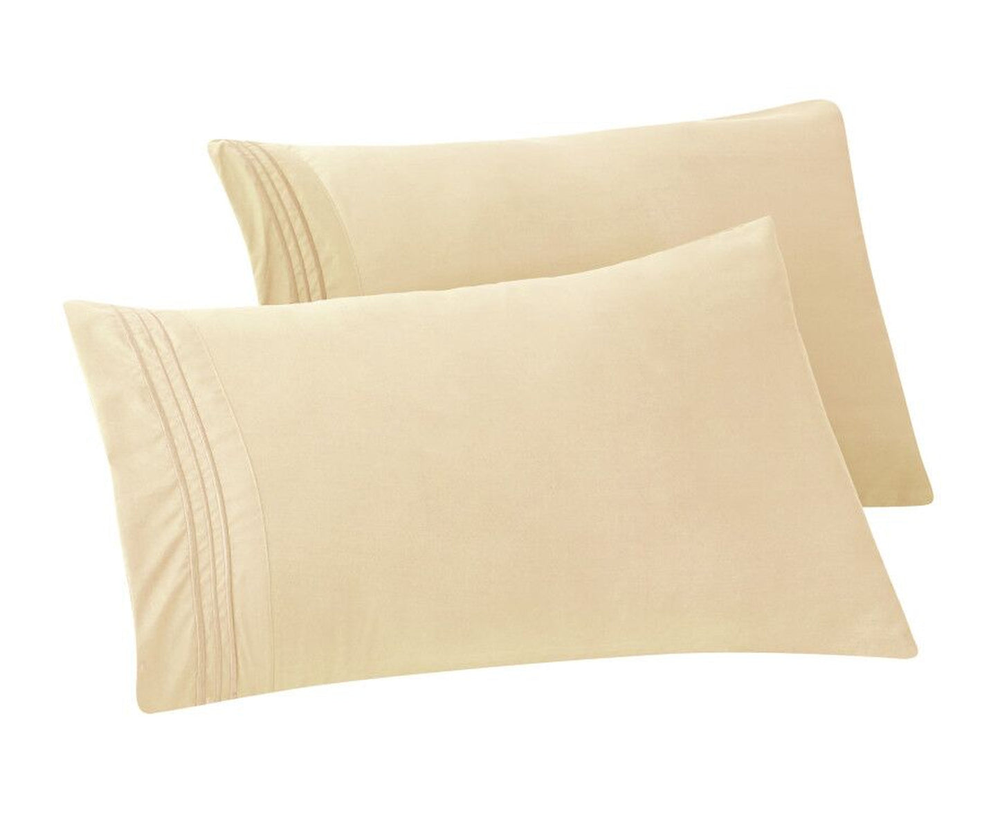 Mocassi 1500 Series 2-Piece 3 Line Pillowcase  Set