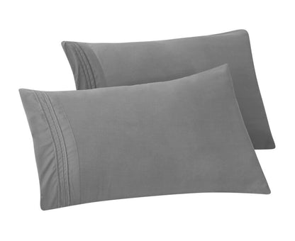 Mocassi 1500 Series 2-Piece 3 Line Pillowcase  Set