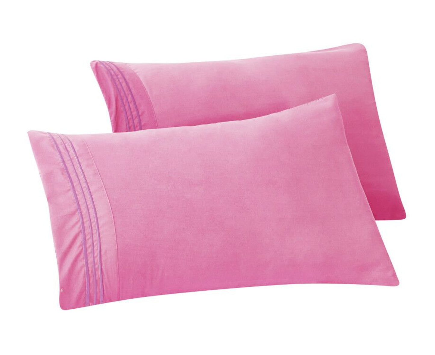 Mocassi 1500 Series 2-Piece 3 Line Pillowcase  Set