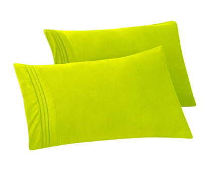 Mocassi 1500 Series 2-Piece 3 Line Pillowcase  Set