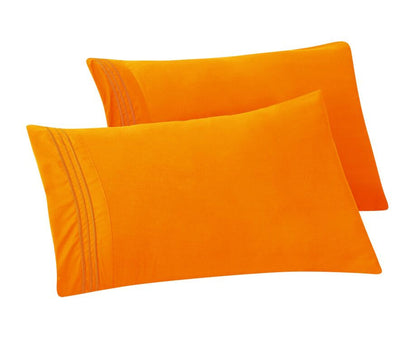 Mocassi 1500 Series 2-Piece 3 Line Pillowcase  Set
