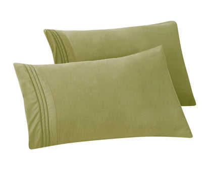 Mocassi 1500 Series 2-Piece 3 Line Pillowcase  Set